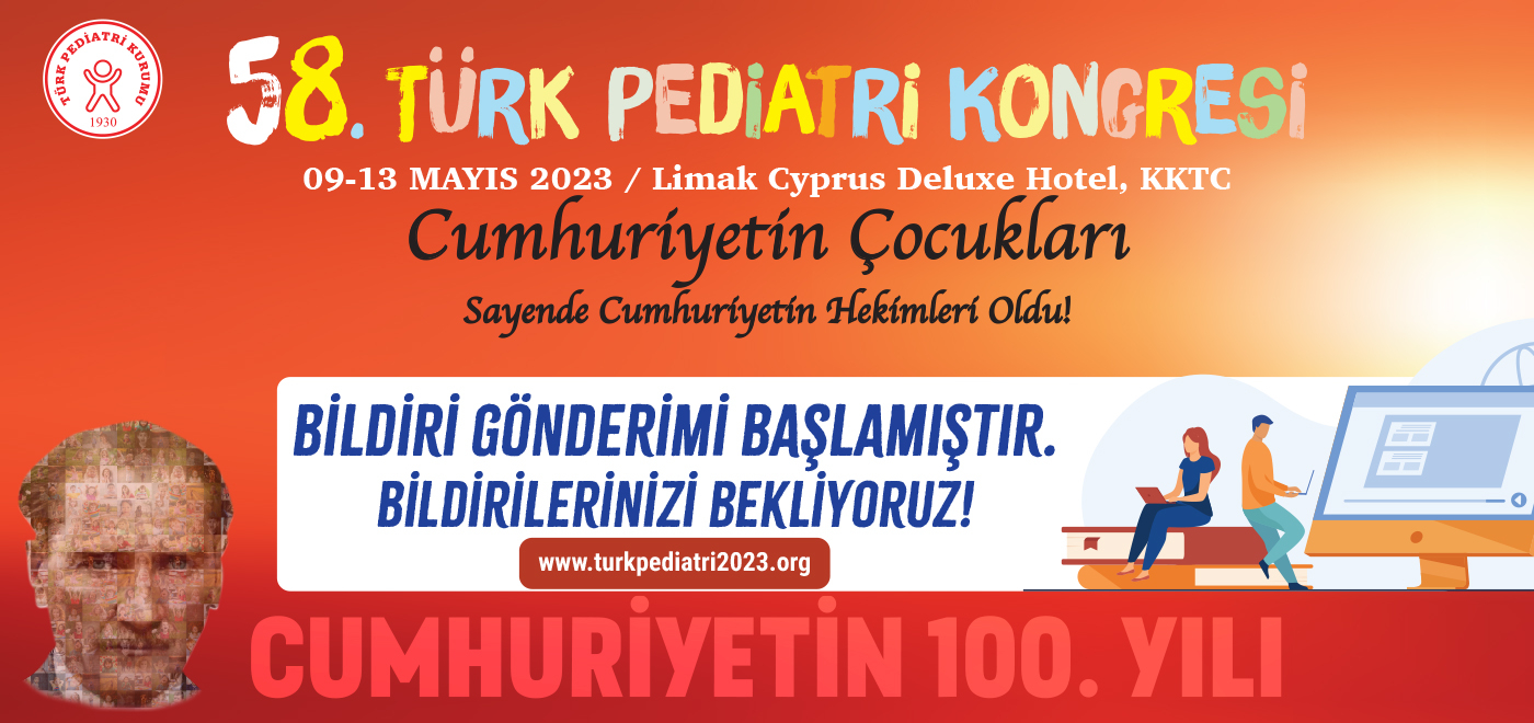 58. Türk Pediatri Kurumu Kongresi Bildiri Gönderimi Başladı